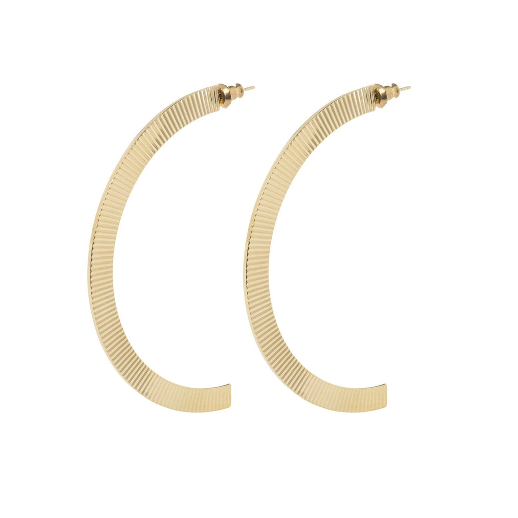 1/2 Textured Hendrix Hoops