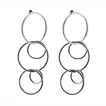 Load image into Gallery viewer, 5 Interlinking Circle Drop Earrings