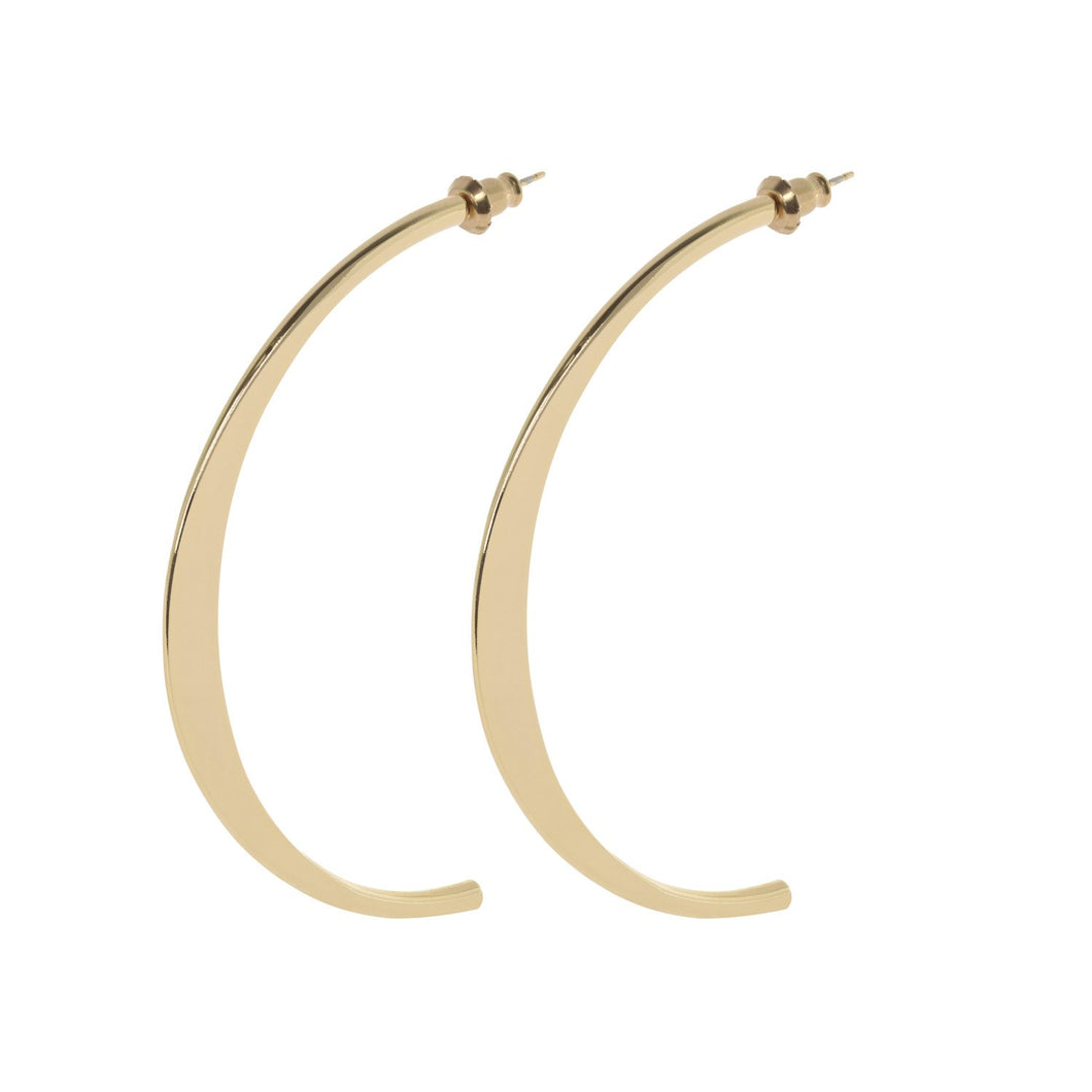 1/2 Gemma Hoops